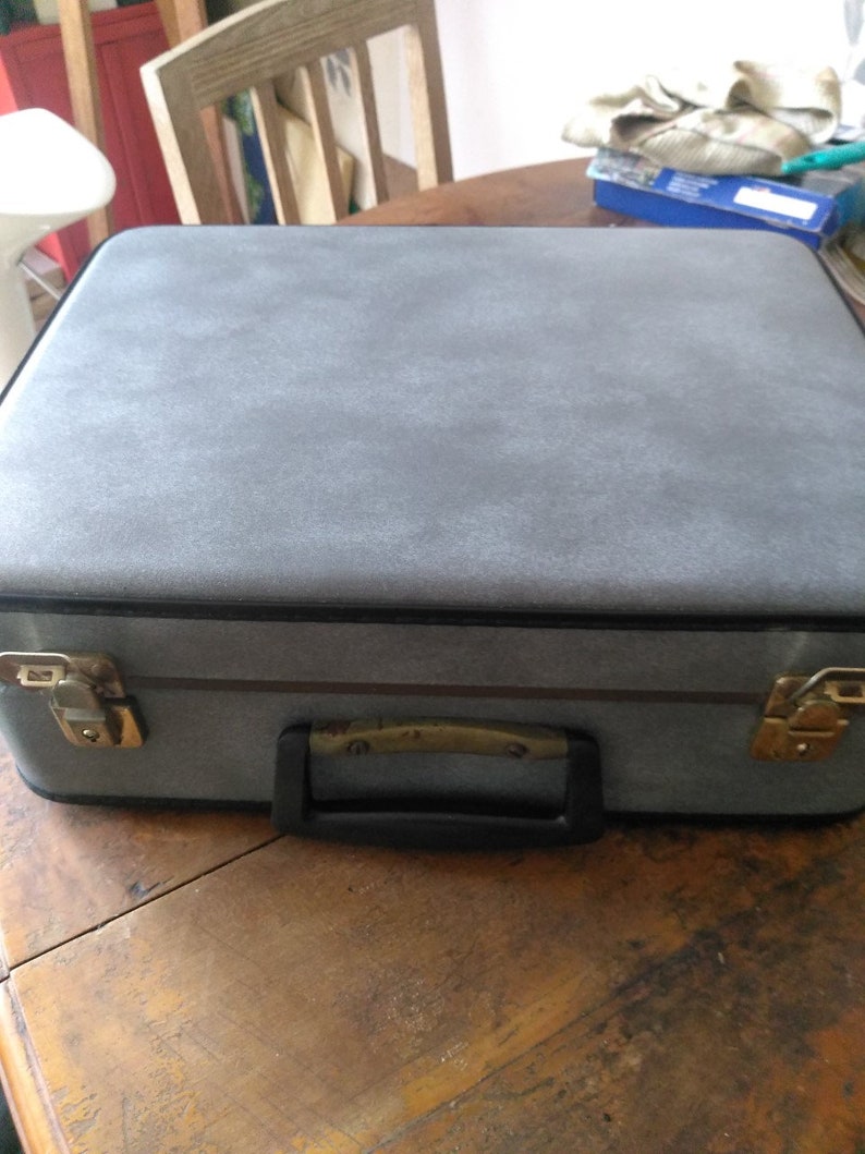 Old 1960s case with toilet needs
