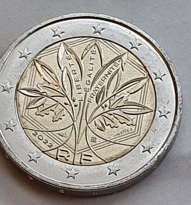 Pièce de 2 euro, 2022, française, pour célébration de la présidence de la France à UE image 1