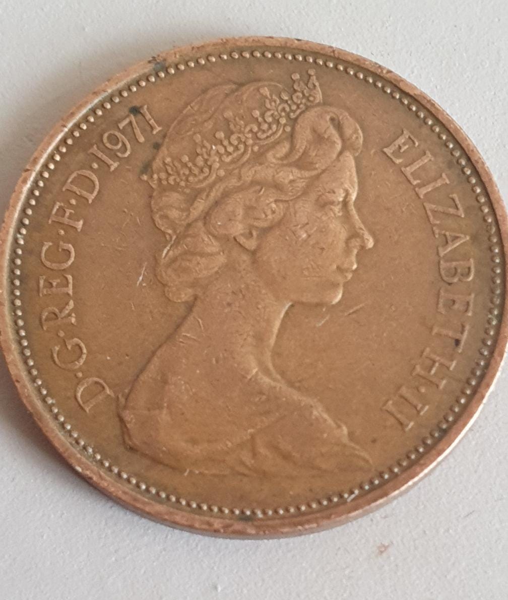 1971 2 new pence elizabeth 2 - Etsy 日本
