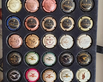 Capsules/ muselets de champagne Français lot de 50 pièces grands et petits producteurs sans double