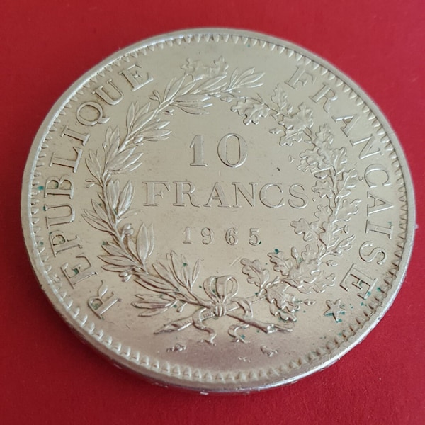 10 Francs Hercule 1965 en argent