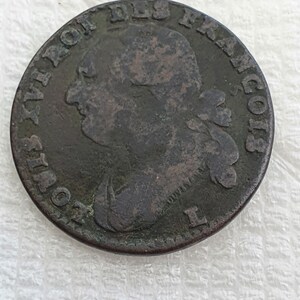 Louis XVI, 12 deniers, dit &quot; au faisceau &quot;, 1792, L, Bayonne