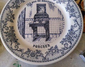 advertising plate - 100 years Sanitaire Porcher- GIEN.