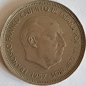 Spain 50 Pesetas - Francisco Franco - 60 in the star - 1960