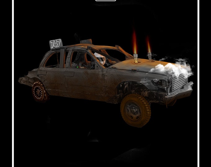 Derby Car, Svg, Png, Digital Download, Demolition Derby, Car, Digital