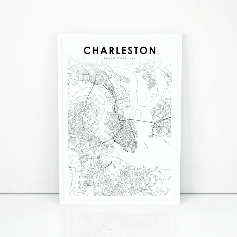 Charleston Map Print, South Carolina SC United states Map Artwork Poster, Town Road Highway Map Print, Nursery Space Wall Place of work Decor, Printable Map photograph regarding Printable Map of South Carolina identify Charleston Map Print, South Carolina SC United states of america Map Artwork Poster, Metropolis Road Street Map Print, Nursery Space Wall Workplace Decor, Printable Map