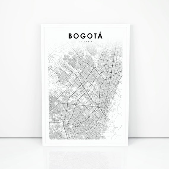 Bogota Colombia Map Print Bogota Map Art Poster City Street Etsy Bogota Colombia Map Print Bogota Map Art Poster City Street Etsy