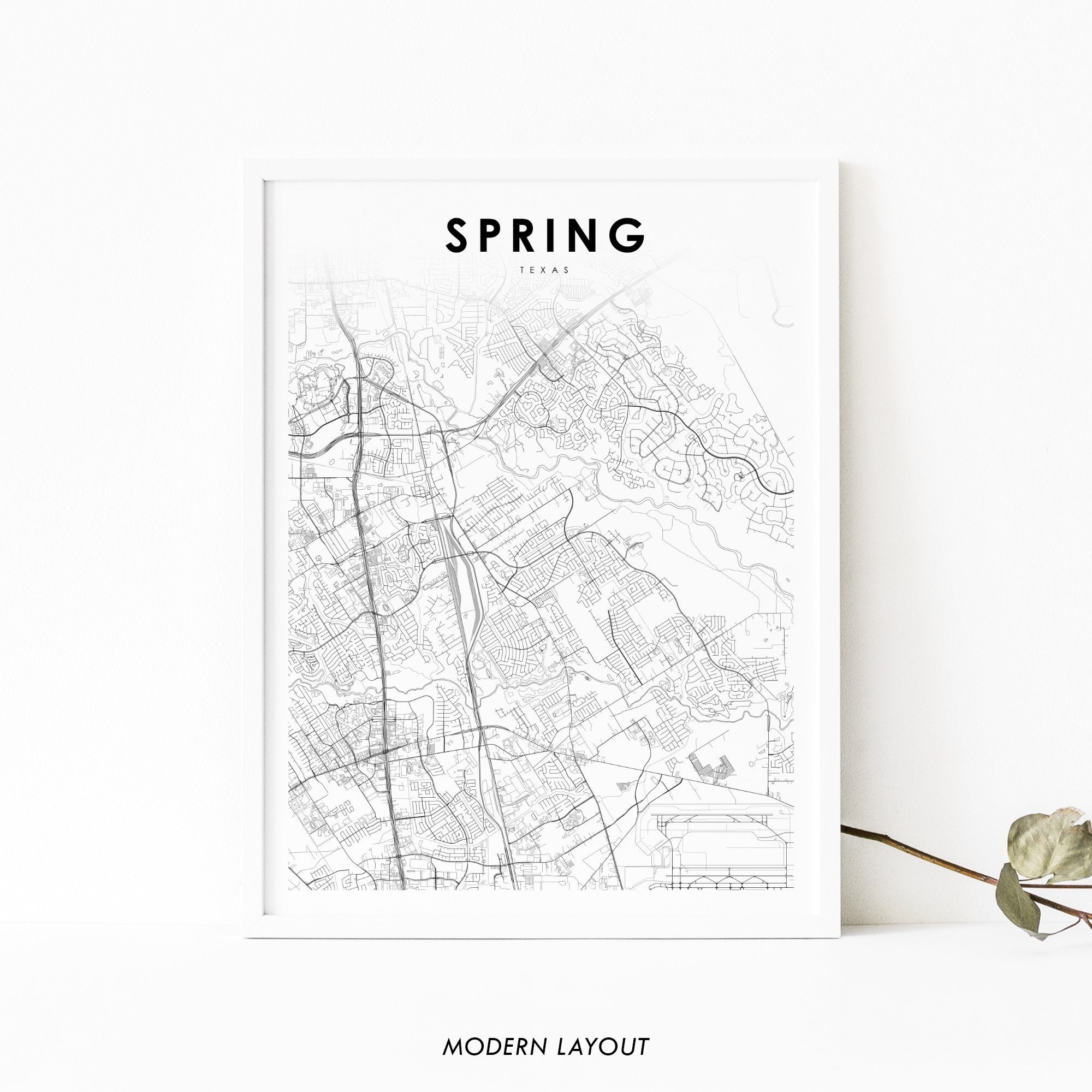 Spring Texas Map