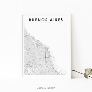 Argentinien Karte Drucken, Karte Kunst Poster, Stadt Straße Straße Karte Drucken, Kinderzimmer Wand Büro Dekor, druckbare Karte