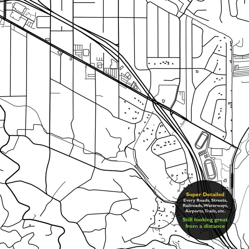 La Canada CA Map Print La Ca ada - Il 794xN.2279583684 Q7mr