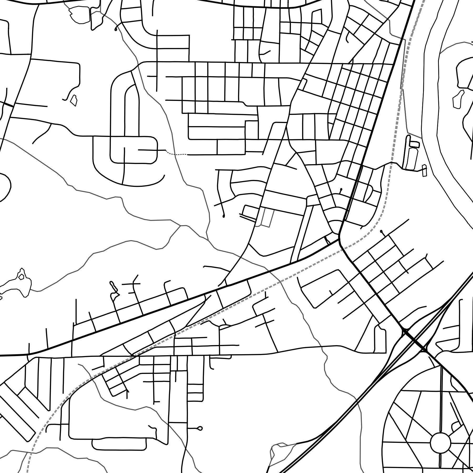 West Point GA Map Print USA Map Art Poster Etsy