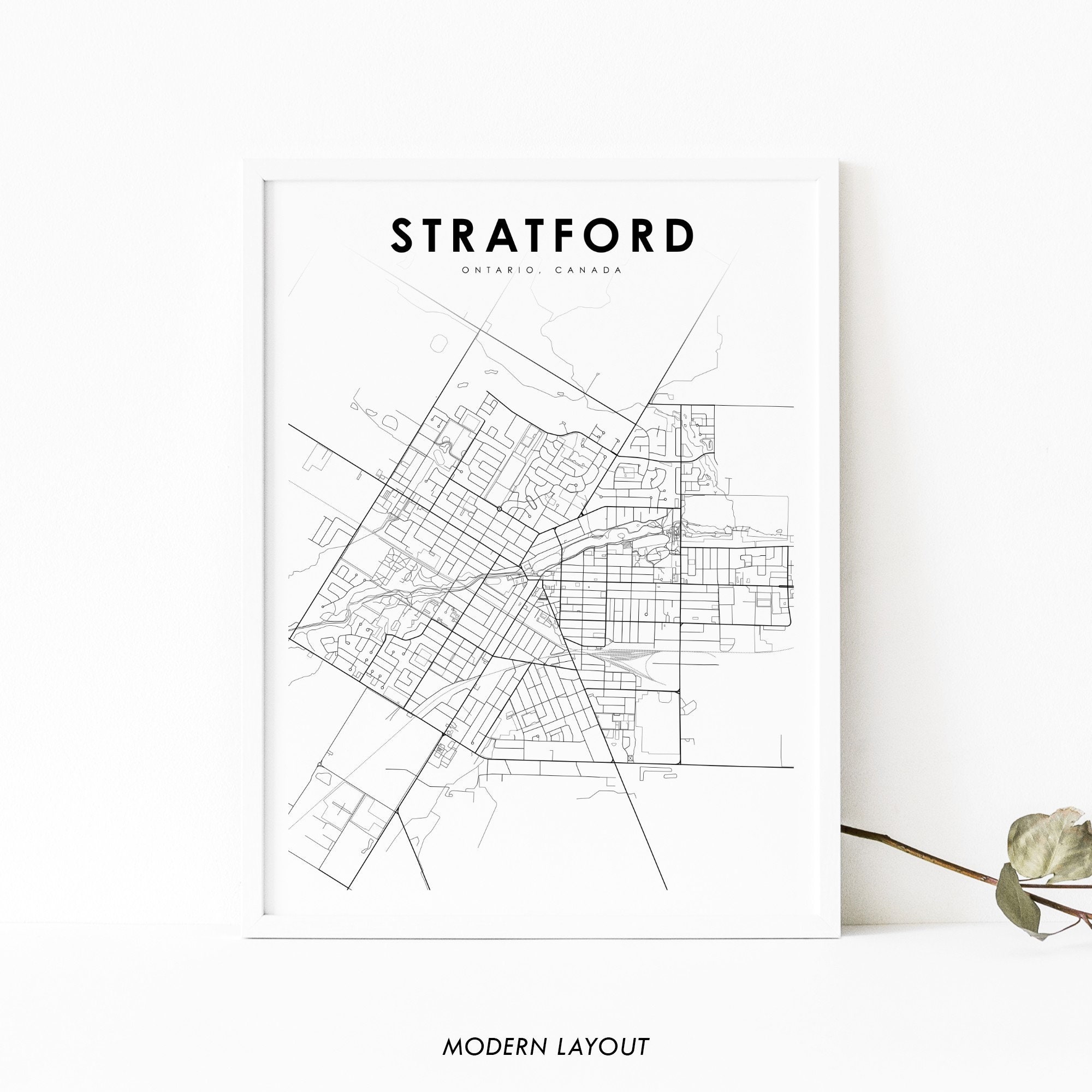 Map stratford ontario THE 10