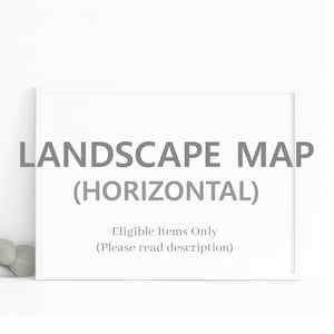 Carte de paysage personnalisée (veuillez lire la description)