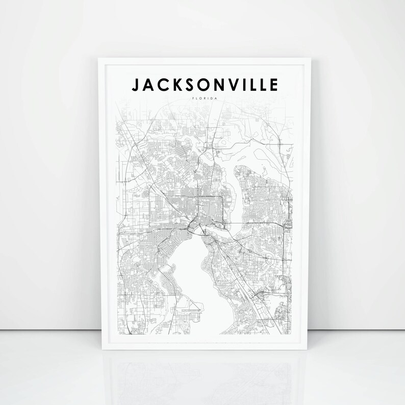 Jacksonville Map Print, Florida FL United states Map Artwork Poster, Metropolis Road Street Map Print, Nursery Space Wall Business Decor, Printable Map photograph about Printable Map of Jacksonville Fl referred to as Jacksonville Map Print, Florida FL United states Map Artwork Poster, Town Road Highway Map Print, Nursery Place Wall Place of work Decor, Printable Map