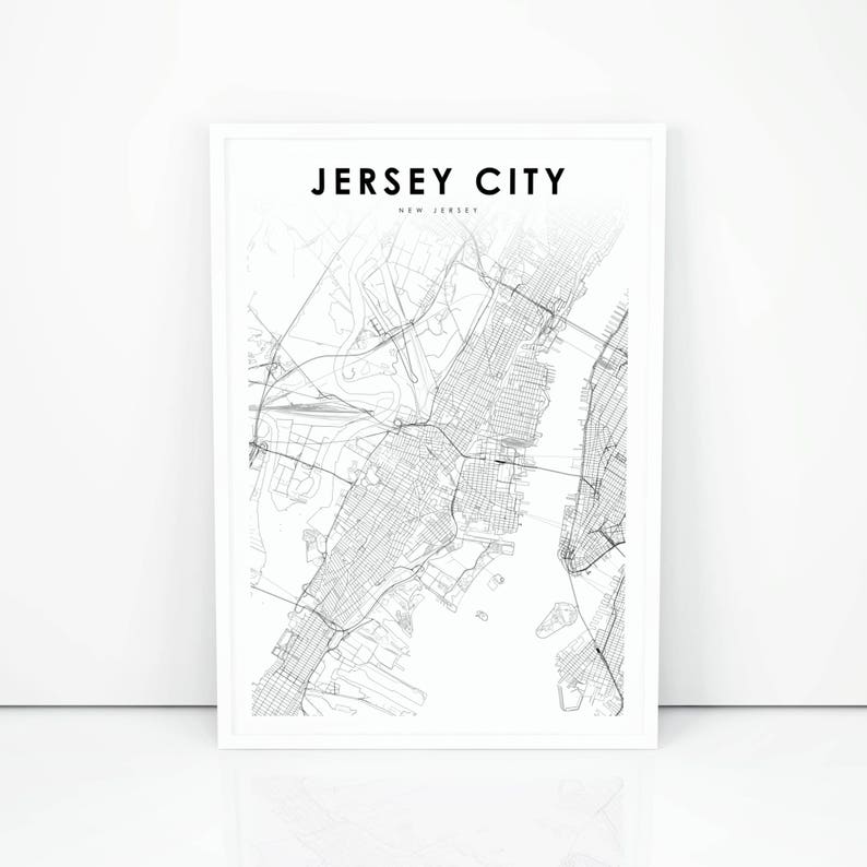 Jersey Town Map Print, Clean Jersey NJ United states Map Artwork Poster, Town Road Street Map Print, Nursery Space Wall Office environment Decor, Printable Map picture relating to Printable Map of Nj named Jersey Metropolis Map Print, Clean Jersey NJ United states of america Map Artwork Poster, Metropolis Highway Highway Map Print, Nursery House Wall Place of work Decor, Printable Map