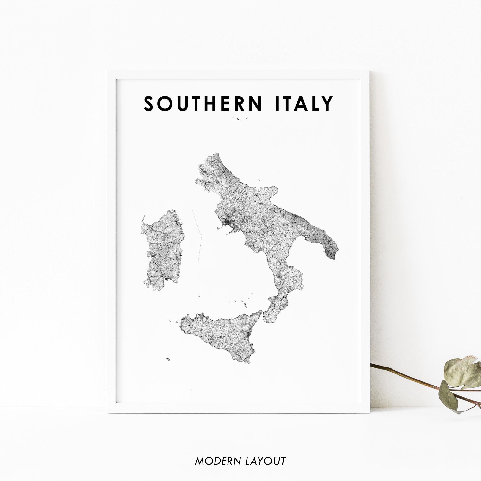 Mapa del sur de italia México