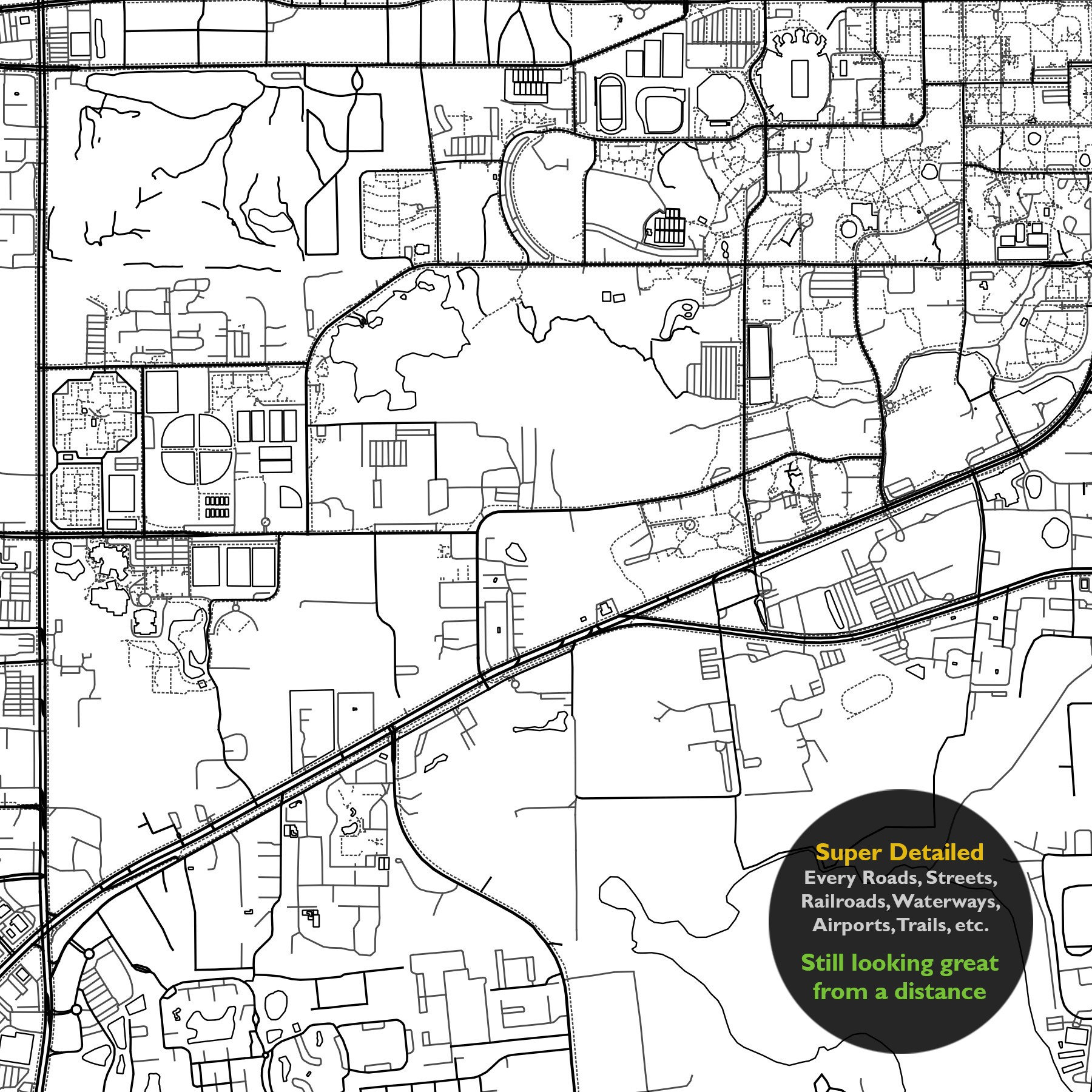 Gainesville FL Map Print Florida USA Map Art Poster UFL - Etsy