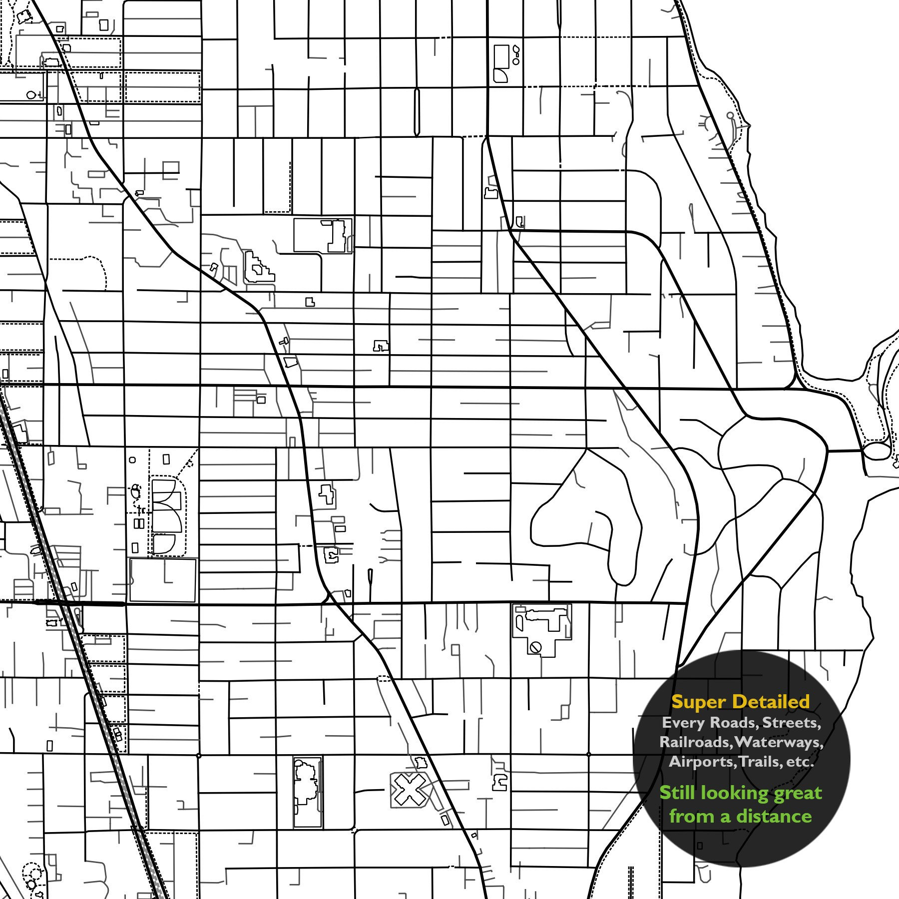 Mercer Island WA Map Print Washington USA Map Art Poster Etsy
