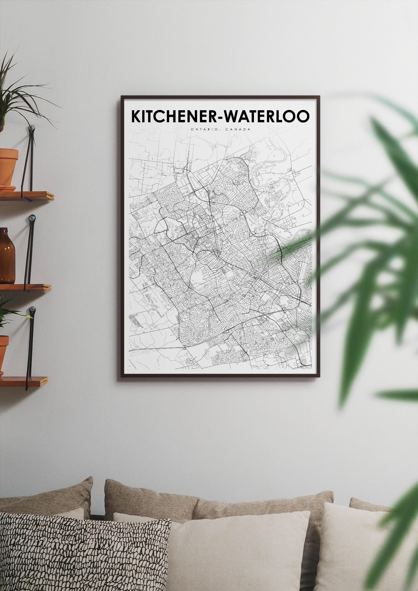 Kitchener-waterloo Ontario Map Print, ON Canada Map Art Poster, City Street  Road Map Print, Nursery Room Wall Office Decor, Printable Map - Etsy, image size:1414x2000