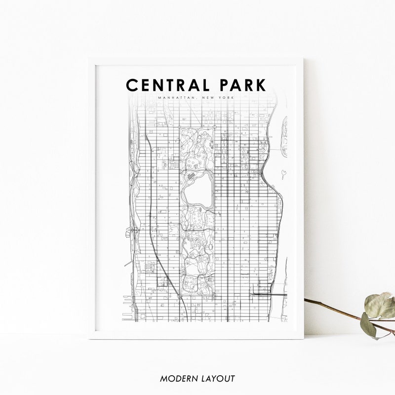 Central Park Map Etsy Hong Kong - Il 800x800.2975856694 43ho