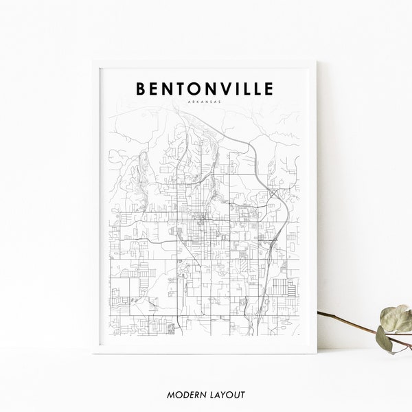 Printable Arkansas Map By Counties Etsy