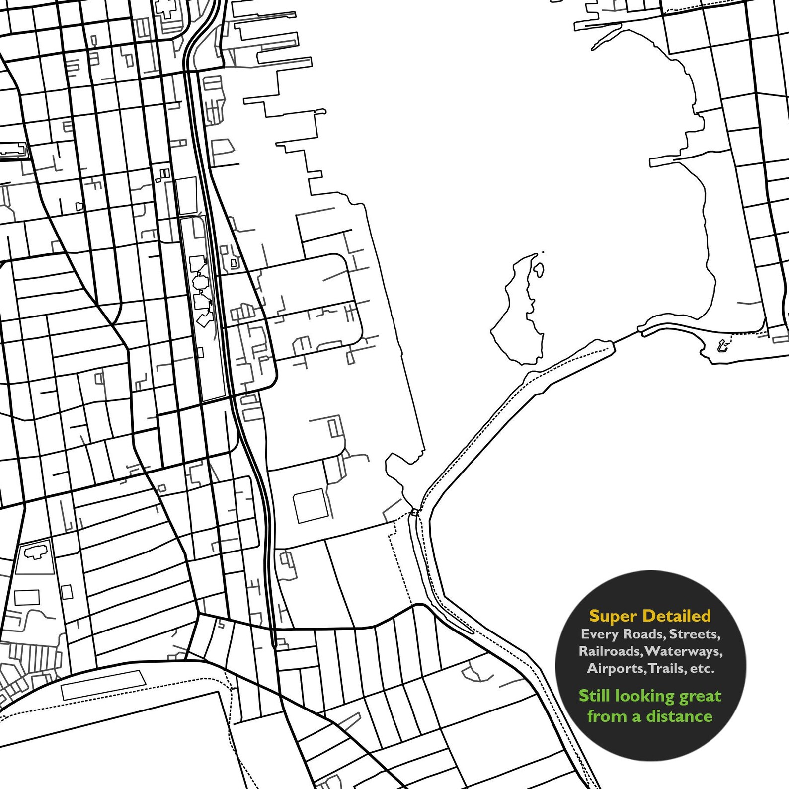 New Bedford MA Map Print Massachusetts USA Map Art Poster Etsy