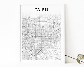 KAOHSIUNG city map Digital download black and white print of Taiwan poster wall art decor artwork printable personalized gifts Designs