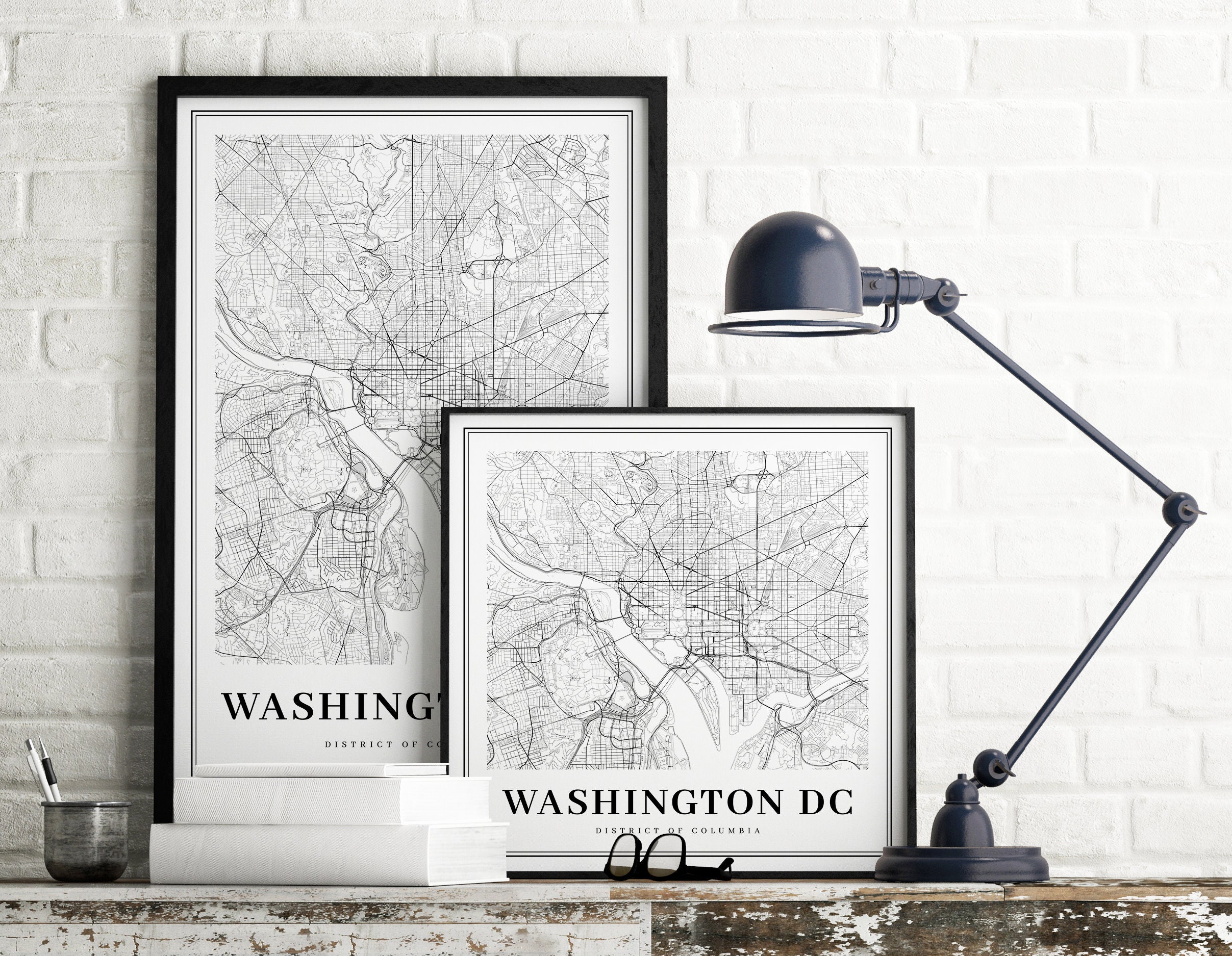Custom Square Map (please Read the Description) - Etsy
