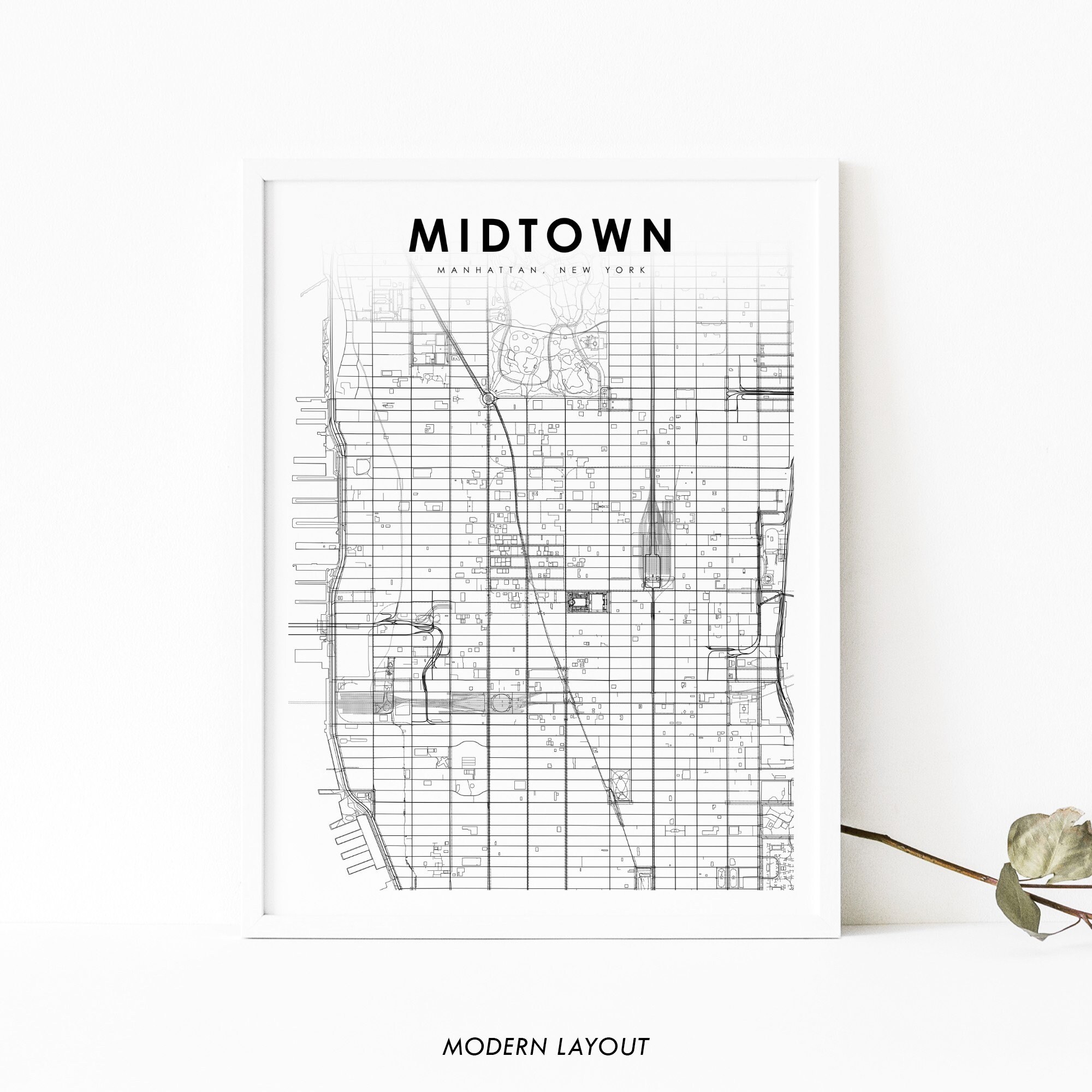 その他 New York Map of Midtown Manhattan New York Map of Midtown Manhattan In Detailed Axonometric