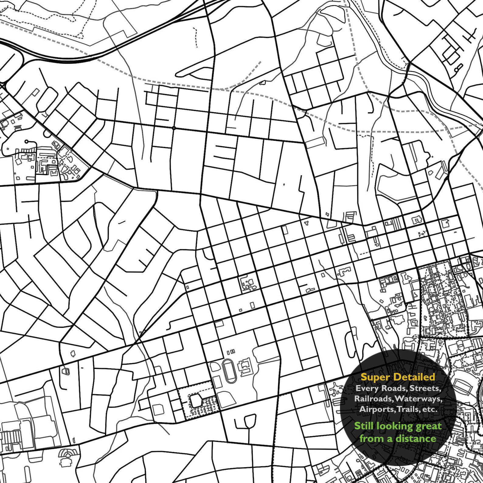Athens GA Map Print Georgia USA - Il 1588xN.2972692442 E6sr 