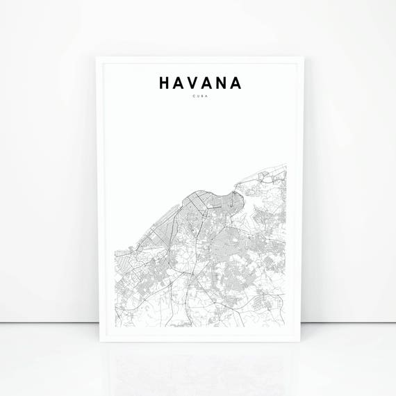 Havana Map Print, Cuba Map Artwork Poster, Metropolis Road Street Map Print, Nursery Area Wall Business Decor, Printable Map image about Printable Map of Havana called Havana Map Print, Cuba Map Artwork Poster, Metropolis Road Street Map Print, Nursery Space Wall Business office Decor, Printable Map