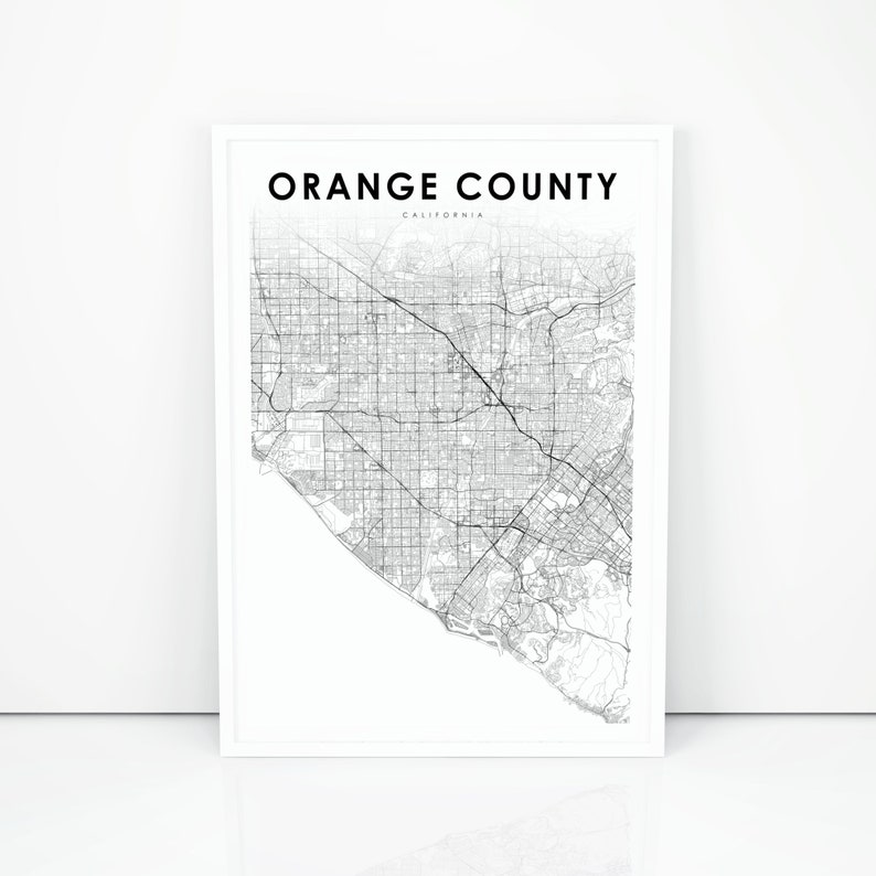 Orange County Map Print, California CA United states Map Artwork Poster, Town Highway Highway Map Print, Nursery Area Wall Office environment Decor, Printable Map picture relating to Printable Map of Orange County Ca named Orange County Map Print, California CA United states Map Artwork Poster, Town Road Highway Map Print, Nursery Place Wall Business Decor, Printable Map
