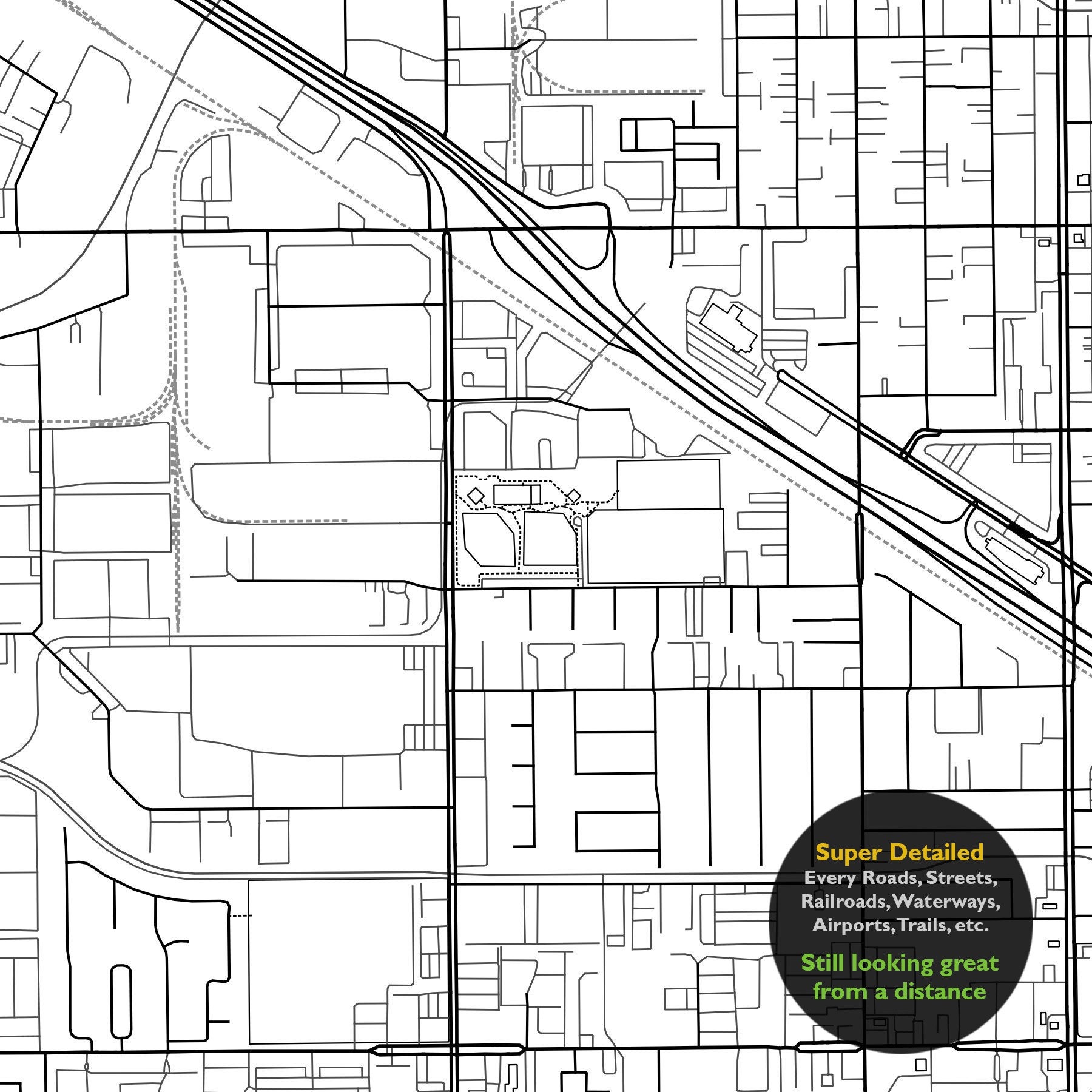 Buena Park CA Map Print California USA Map Art Poster Orange Etsy