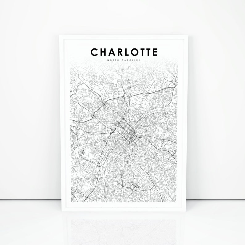 Charlotte Map Print, North Carolina NC United states Map Artwork Poster, Metropolis Highway Street Map Print, Nursery Space Wall Place of work Decor, Printable Map photograph relating to Printable Map of North Carolina identified as Charlotte Map Print, North Carolina NC United states of america Map Artwork Poster, Town Highway Street Map Print, Nursery Area Wall Workplace Decor, Printable Map