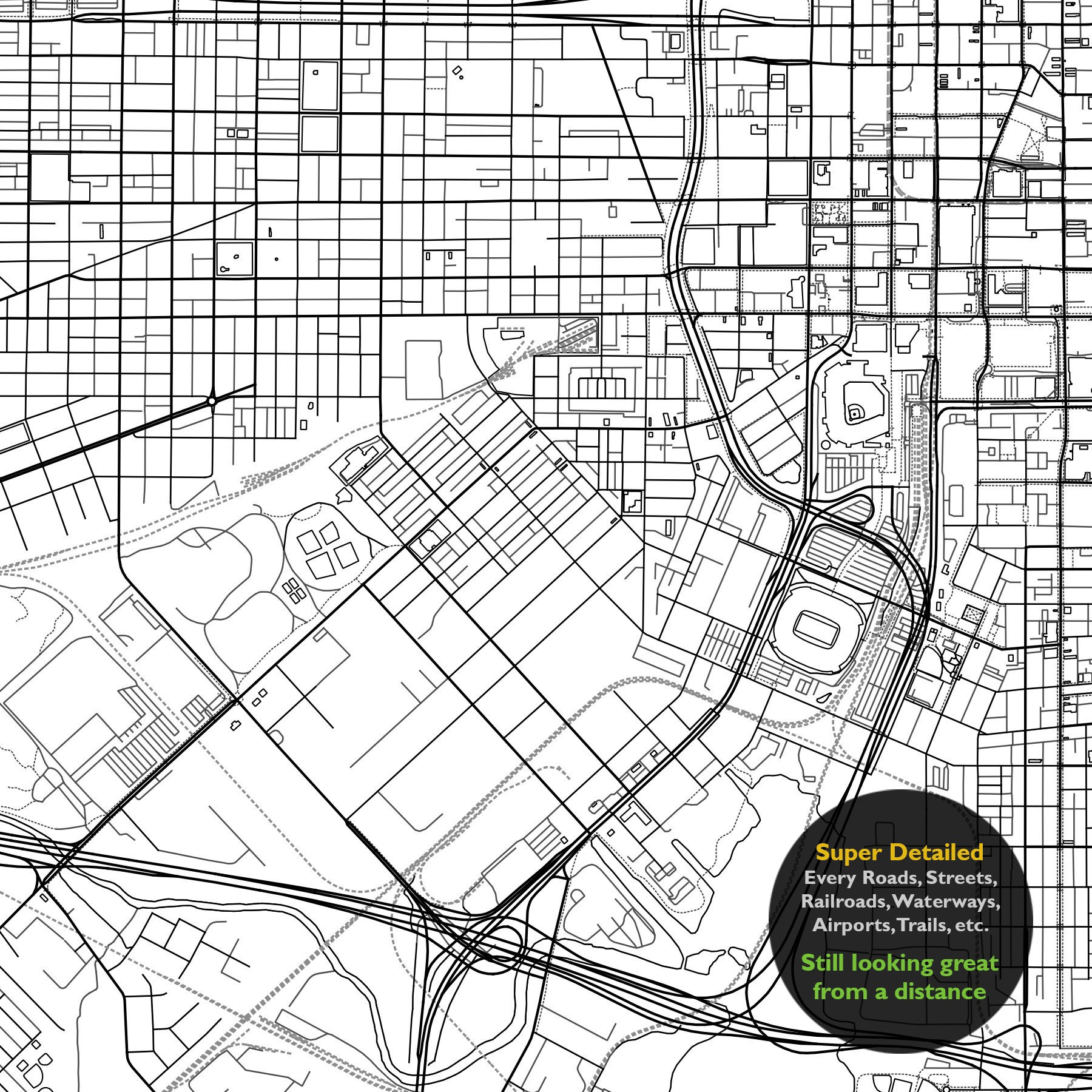 Baltimore MD Map Print, Maryland USA Map Art Poster, City Street Road ...