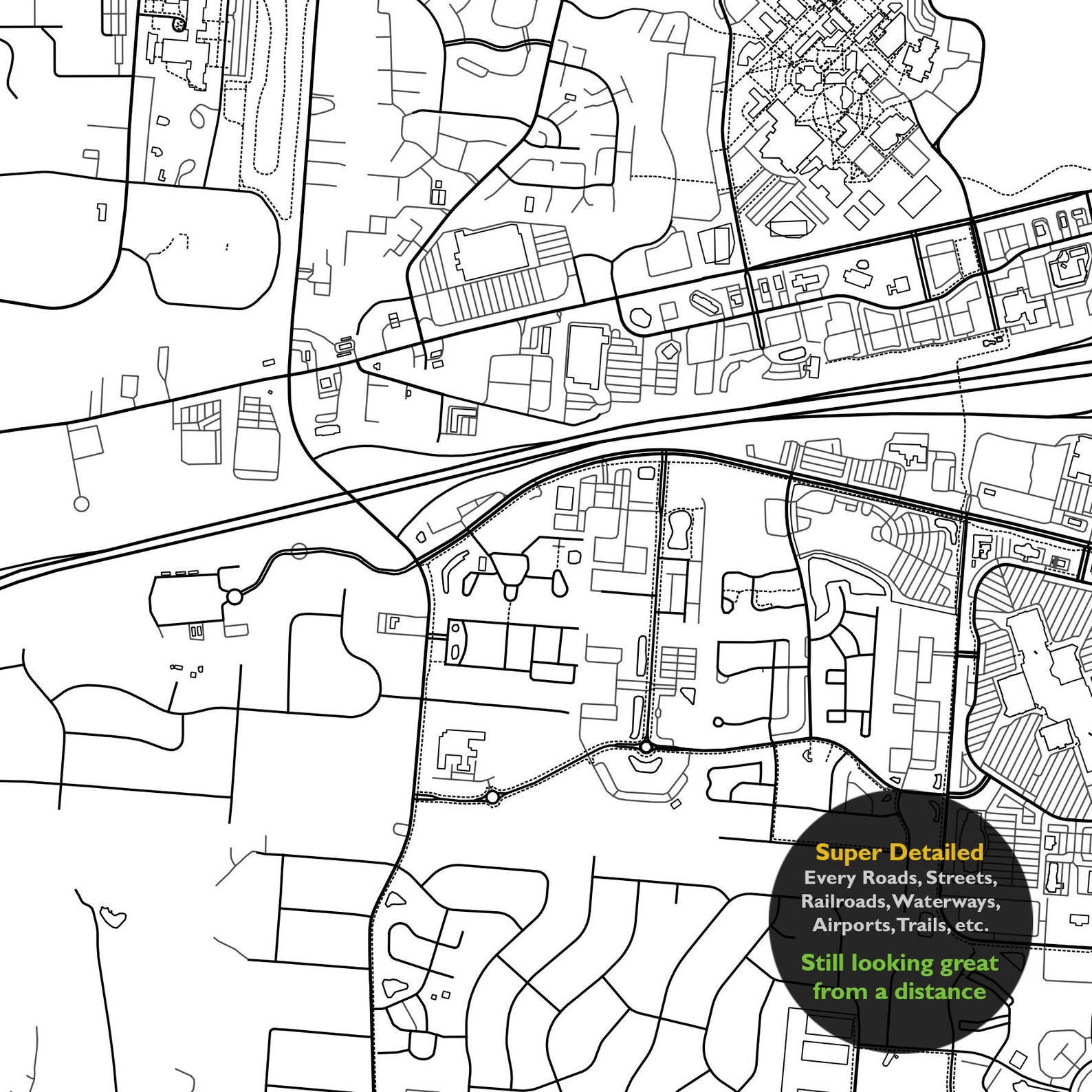 Beavercreek OH Map Print Ohio USA Map Art Poster Greene Etsy
