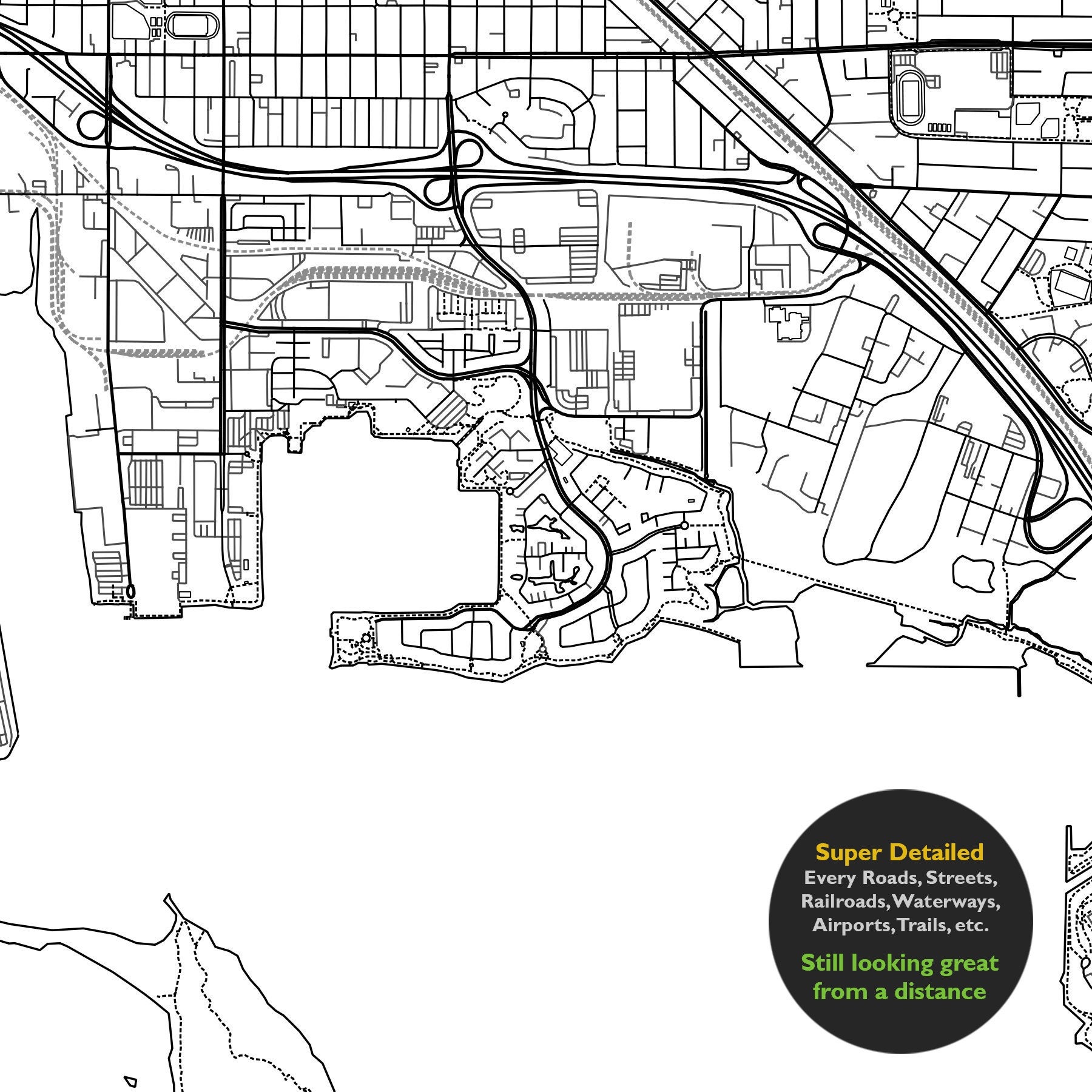 Richmond CA Map Print California USA Map Art Poster San Etsy