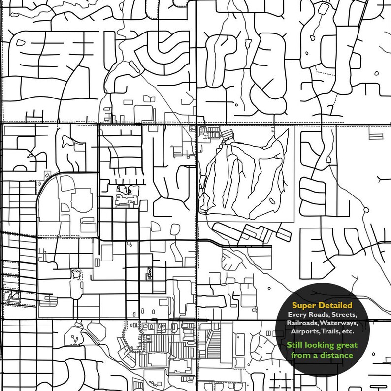 Edmond OK Map Print Oklahoma USA Map Art Poster Oklahoma | Etsy