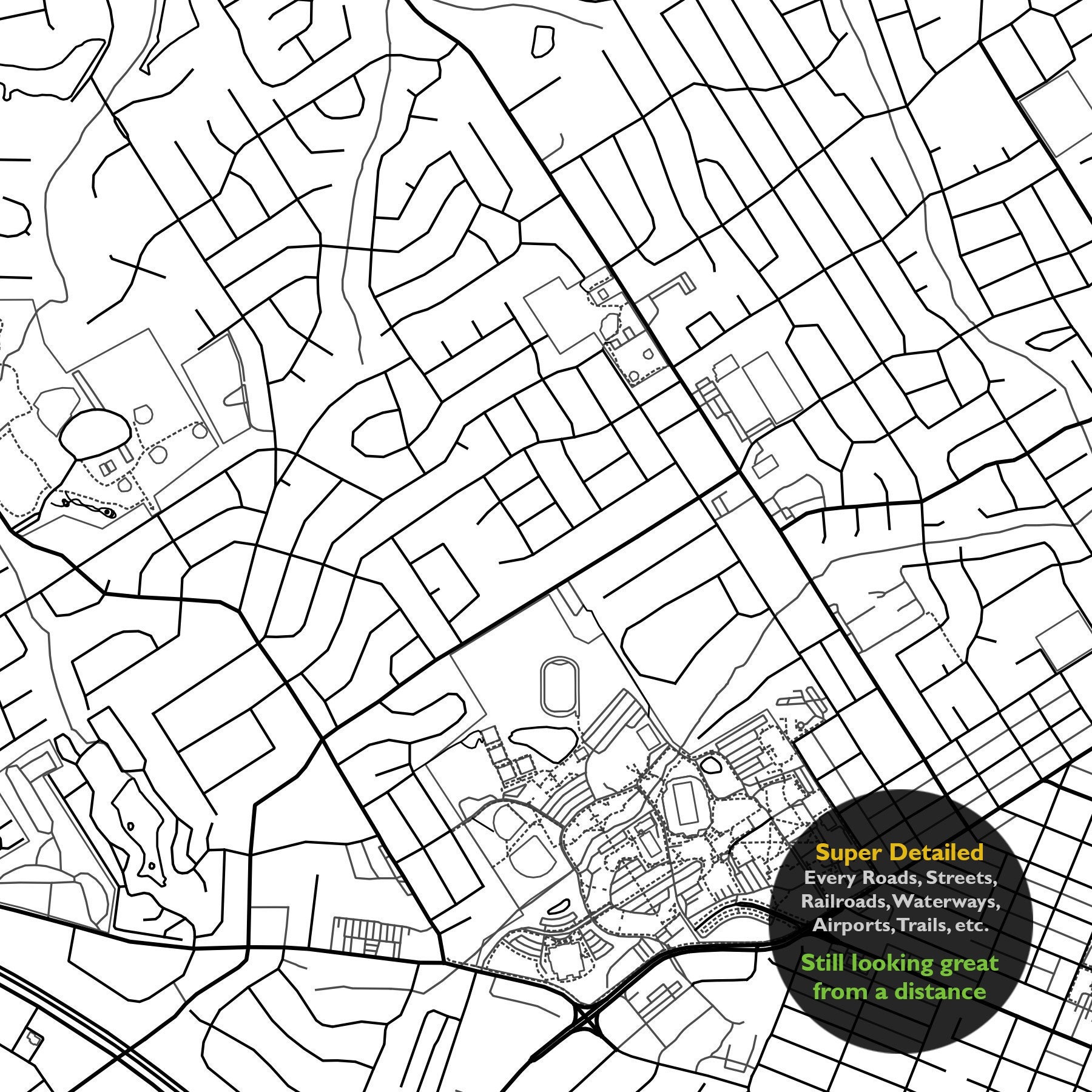 St. Charles MO Map Print Missouri USA Map Art Poster Saint Etsy