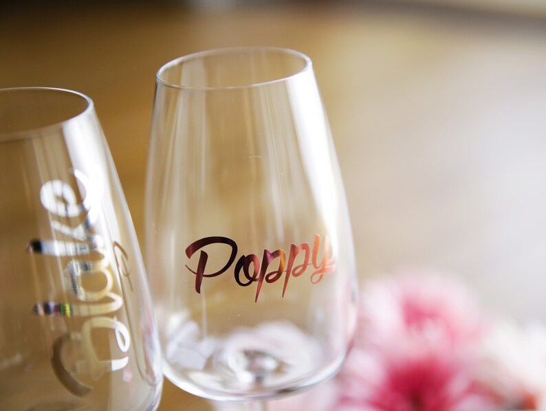 Gift Box Decal Name Stickers Christmas Tree Decor Wine Etsy