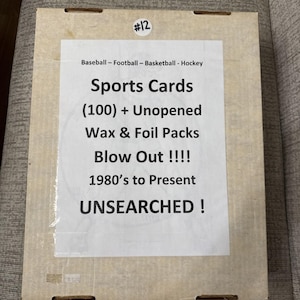 SEHR GROSSES Lot von 100 Ungeöffneten Wachs & Folien Packungen Baseball NFL Hockey 1980er Jahre Bis Heute