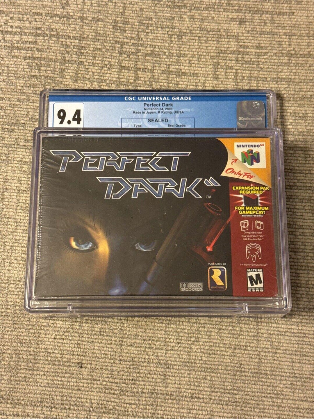 Perfect Dark New Nintendo 64 N64 Factory Sealed Cgc Grade 9.4 A Mint ...
