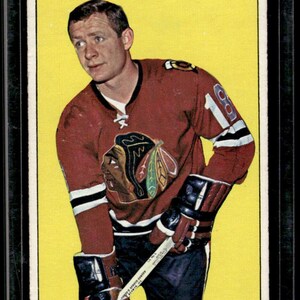 1964-65 Topps Tall Hockey 30 John Mckenzie Vg-Ex Cartão Chicago Black Hawks