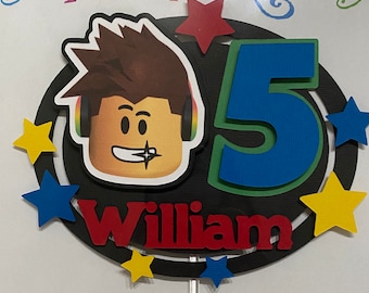 Boy Roblox Cake Topper