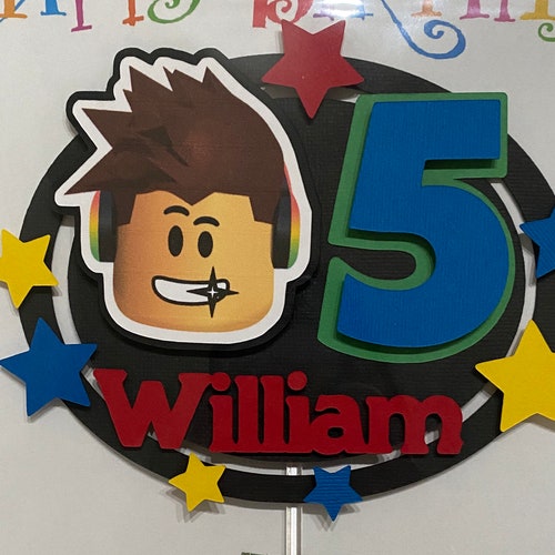 Décoration de gâteau Roblox garçon