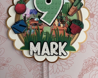Grow a Garden Cake Topper
