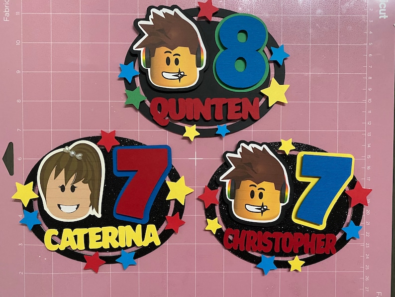 Boy Roblox Cake Topper imagem 4
