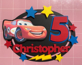 Disney Lightning McQueen Cake Topper