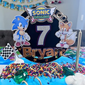 Sonic The Hedgehog Cake Topper