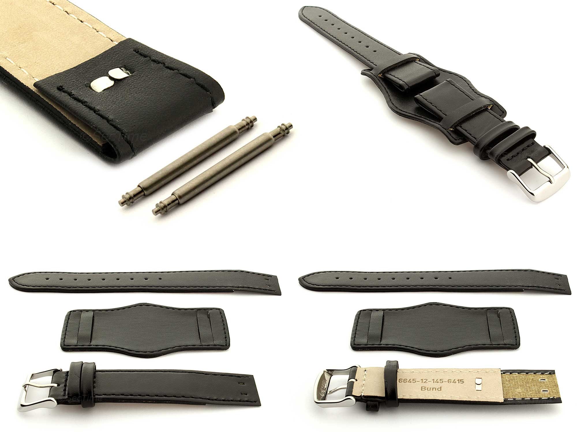 Acquista Cinturino Per Orologio In Vera Pelle Di Nylon In Tessuto Blu Verde Marrone Nero Da 21 Mm E 22 Mm Per IWC Big Pilot Mark 18 TOP GUN In Italia A - Foto 8